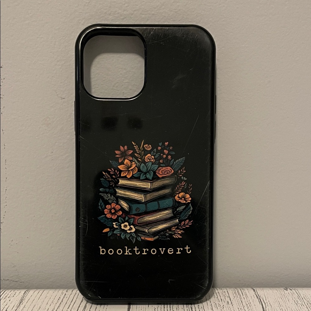 Black Booktrovert Phone Case